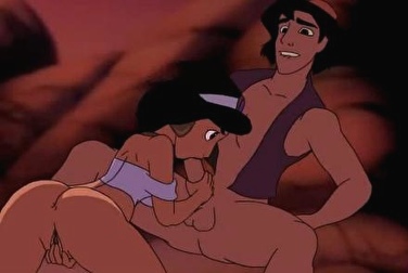 Aladino follando con Jazmín
