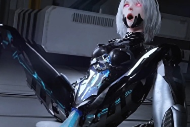 Yorha 2B es follada por tres tentáculos y bombeada llena de semen