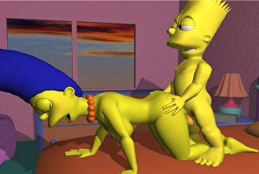 Bart se folla a su madre y a su hermana (3D)