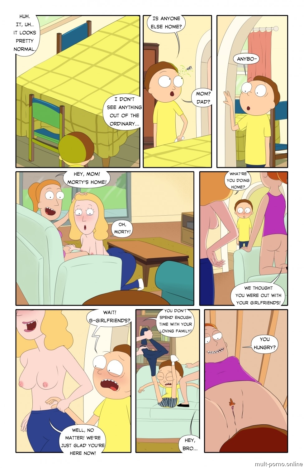 Cómo divorciarse de una madre en un juego porno de Rick y Morty (+juego porno y cómics)