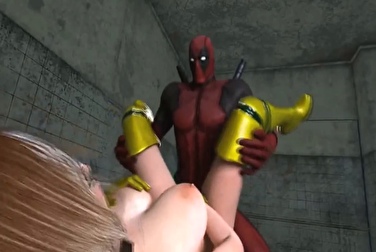 Deadpool se folla a una nena y se corre en sus tetas
